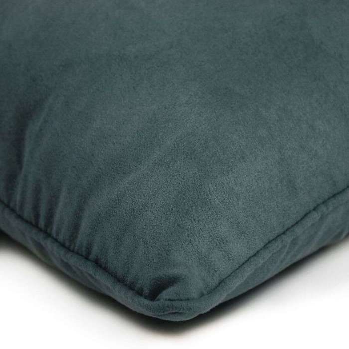 Coussin en suédine gris carbone 60x40