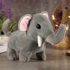 Kids Electric Plush Animal Toy Walking Tail Wagging Interactive Elephant Sheep Cow Panda Plushie Toy Toddlers Educational Simulation Animal Toy