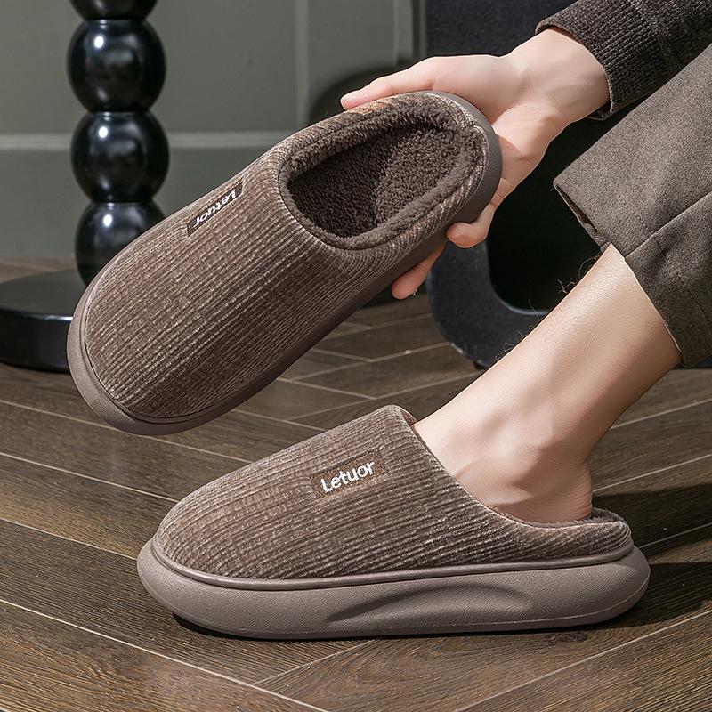 2025 Winter Furry Cotton Slippers for Women & Men – Indoor Non-Slip, Thick Sole, Warm Comfort Shoes