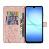 Coque de Protection - BOOLING - Samsung Galaxy A17 4G/5G - Antichoc Synthécuir Relief Floral - Rose