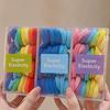 Korean Style Colorful Gradient High Elasticity Hair Ties for Girls' Ponytails