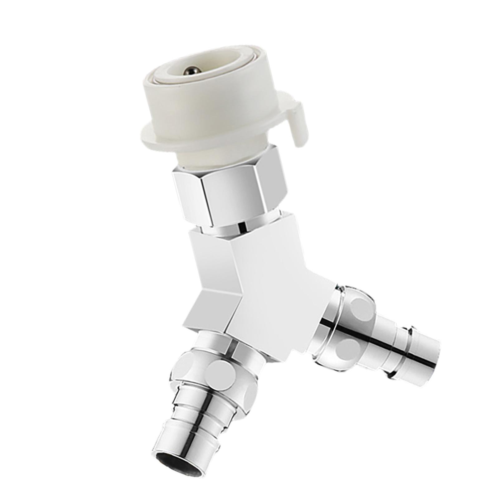 

Upgrades Three Way Water Separator Valve 1 Inlet & Two Outlets Water Pipe Fitting Rust Resistant Fitting for Washer A