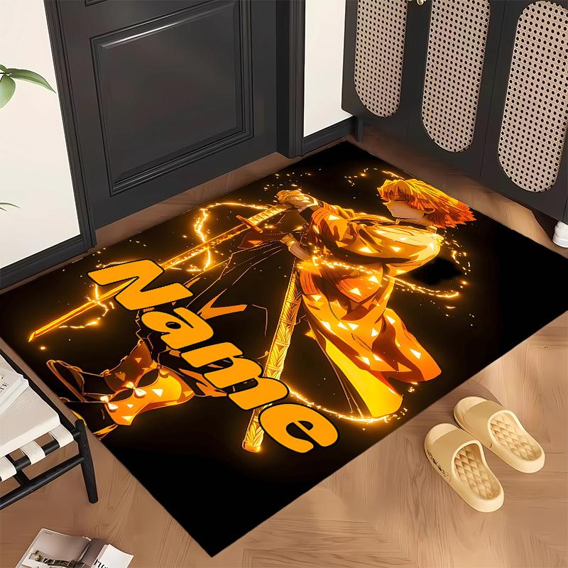 Zenitsu (5) Personalisierter Name Büro Teppich Stilvolle Dekoration für Wohnzimmer Schlafzimmer Küche