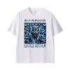 Daddys Kleines Kätzchen Wolf Lustiges Gotisches Meme Grafik T-Shirt Unisex Vintage Übergroße T-Shirts Unisex Lässige Oberteile T-Shirt Streetwear