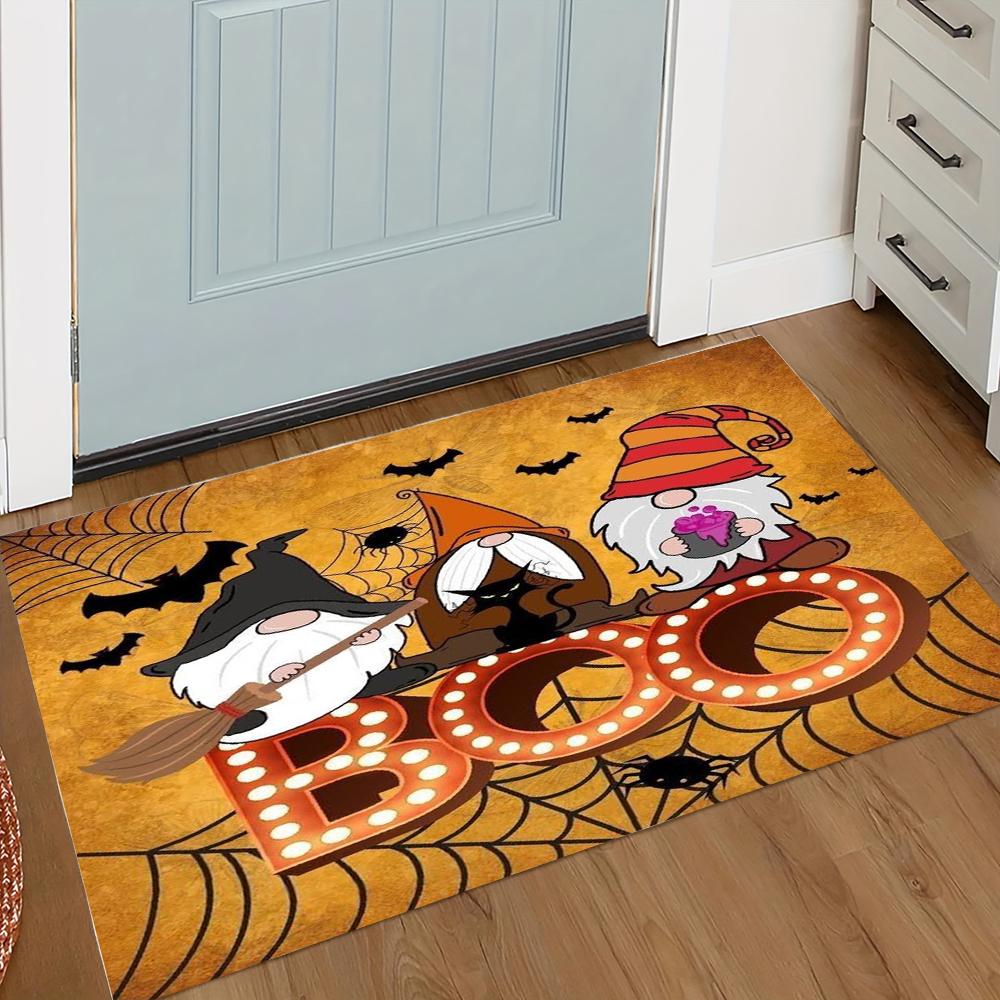 Halloween Gnomes Welcome Entrance Doormat Home Decor Carpet Indoor Outdoor Floor Mat Living Room Bedroom Bath Kitchen Rug
