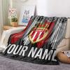 Custom Name AS Monaco Flannel Blanket, High Quality Comfortable for All Seasons, Home Decor, Warmth and Comfort