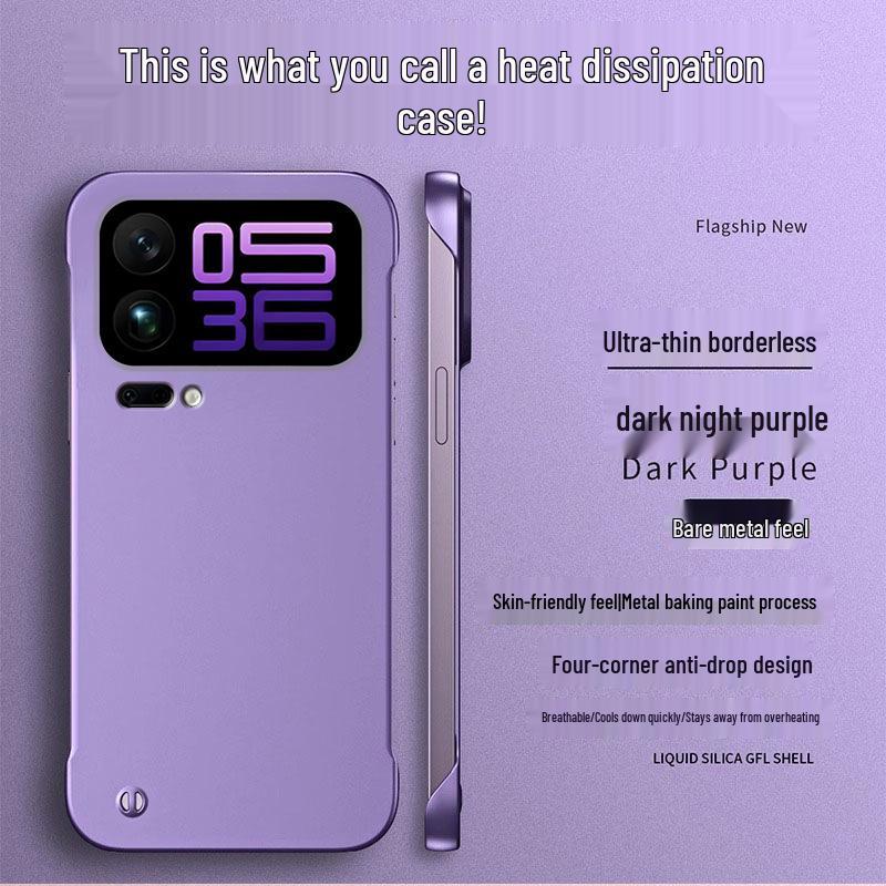 Custodia per Telefono con Supporto Rotante Magnetico per Xiaomi 17 Pro Max - Design Premium Senza Bordi per Uomo