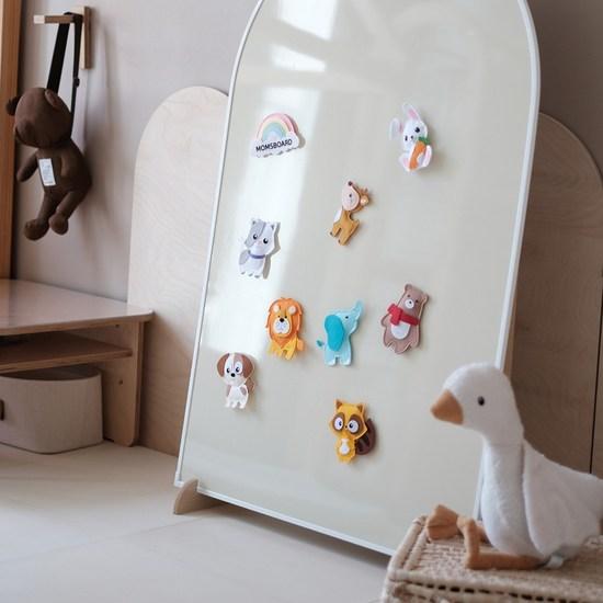 Mom's Board Rainbow Felt Animal Magnet, Korean popular puzzles