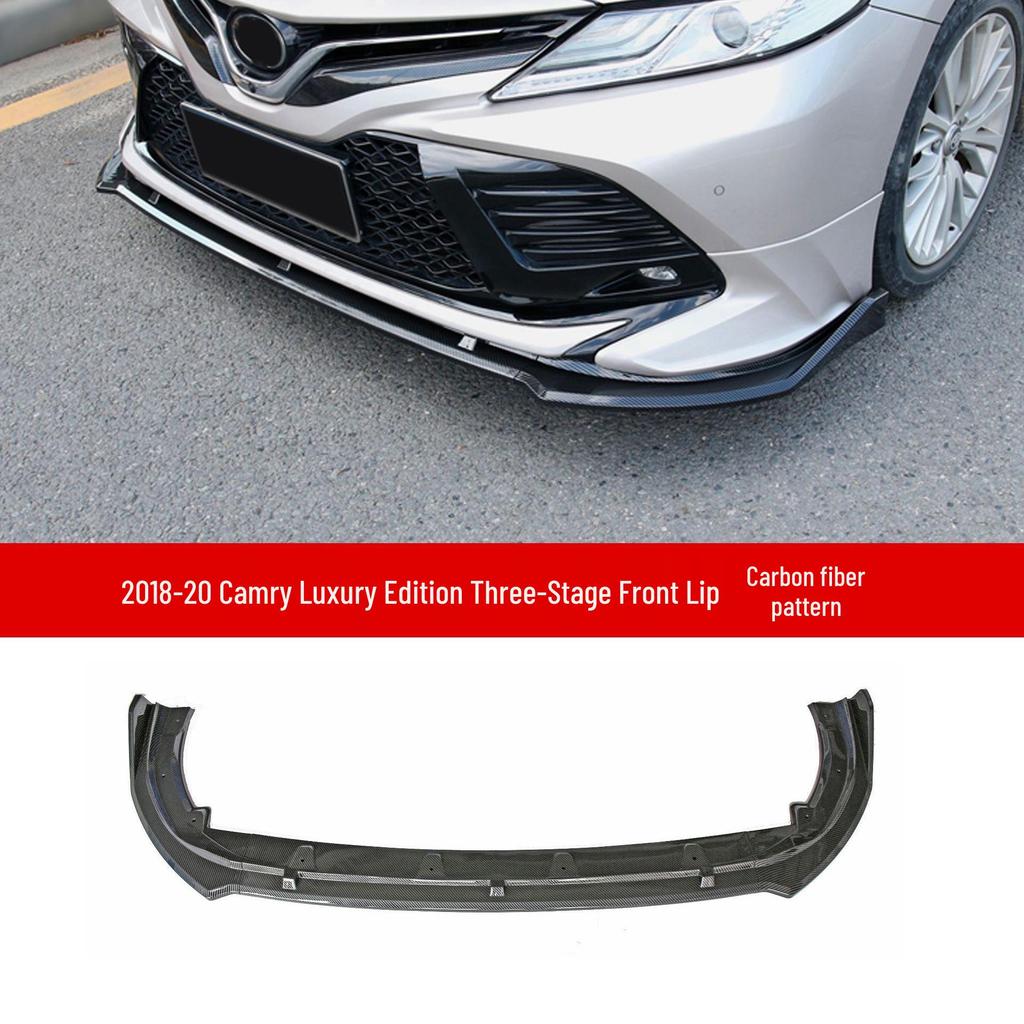Toyota Camry (2018-2020) Luxury Front Lip & Anti-collision Bumper, Three-section.