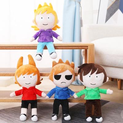 4pcs/lot Eddsworld Plushies Set Edd Tord Matt Tom Cartoon Plush Toy Stuffed Doll Soft Figures Anime Home Decor Children Kid Gift