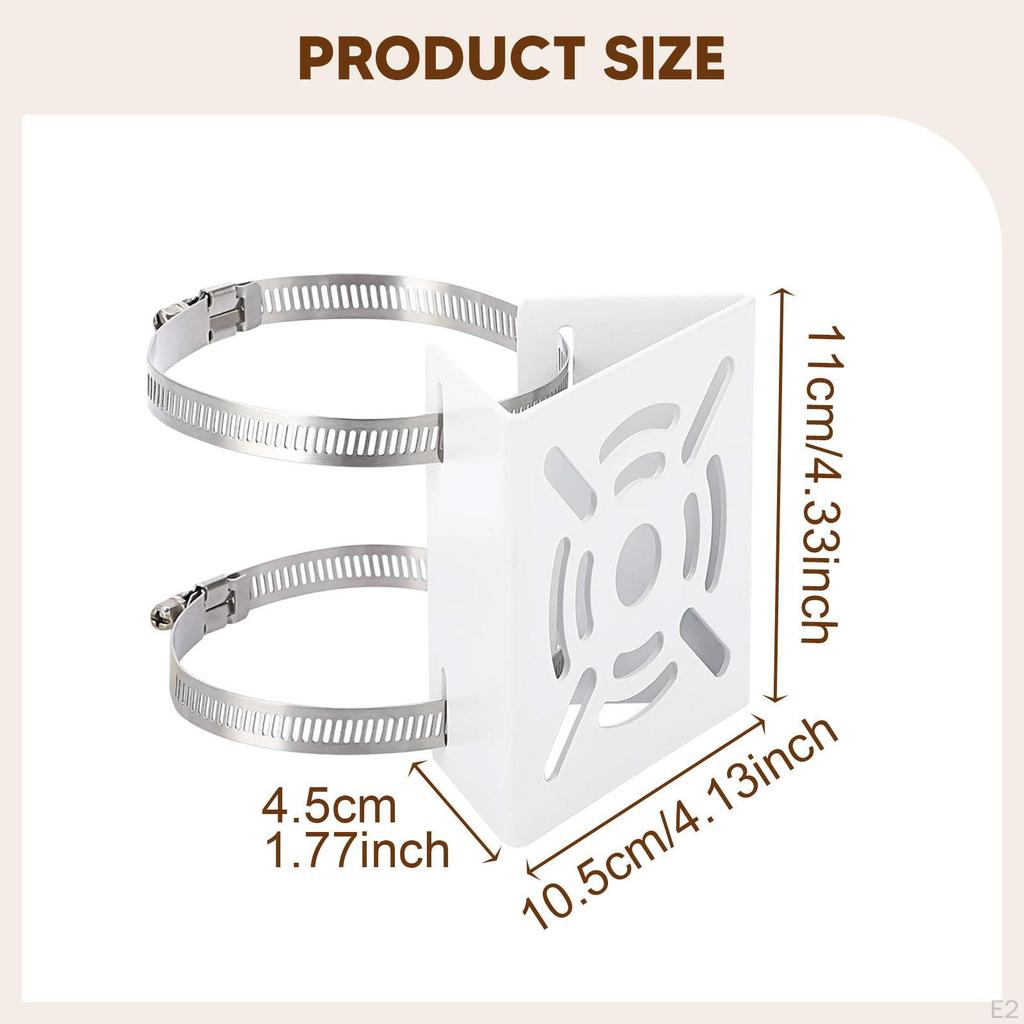 Sicherheitskamera Vertikale Stangenhalterung Adapter Metallhalterung Universell für LED-Wandleuchte