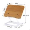 Supporto per spartiti con base in alluminio | Design regolabile in altezza, Porta libri da scrivania in legno