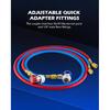 Orion Motor Tech R134A Quick Coupler Adapters, R134A Manifold Gauge Adapters And Hose Fittings HP And LP Connectors For R134A Car AC System, 1/4"