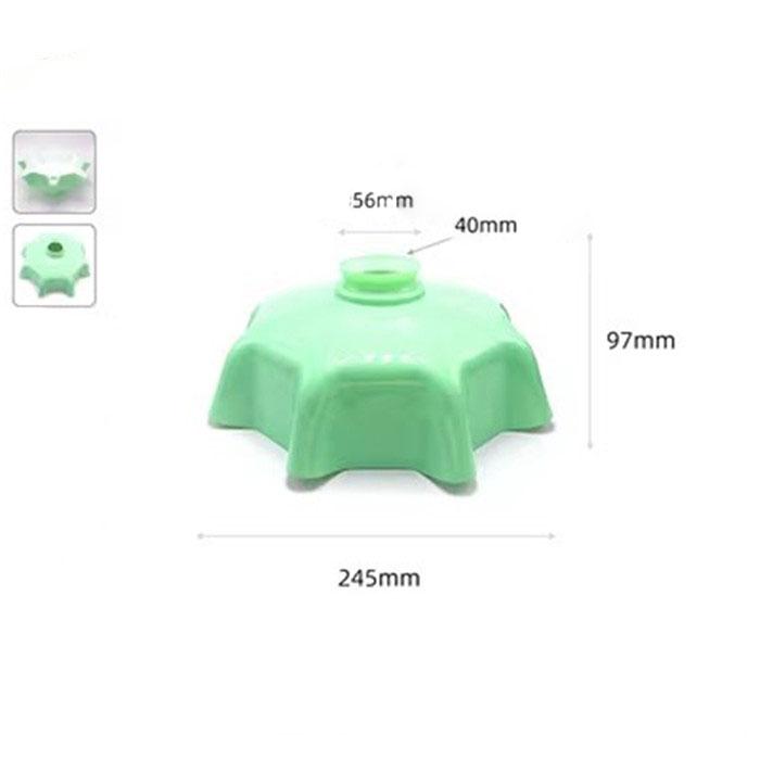 Decor 55mm 42mm Opening Green Glass Lamp Shade Replacement with Reverse or Flat Hole Fitter for Floor Light Table Lamp Cover