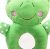 Plush Dog Toy Cute Frog Shaped Bite Resistant Teeth Grinding Boredom Anxiety Relief Stuffed Dog