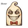 Rustic Style Ornament Set Wooden Halloween Ornaments, Retro Desktop Decorations for Home Table Tiered Decor Tray Decor, Pumpkin/Black Cat/Ghost/Bat