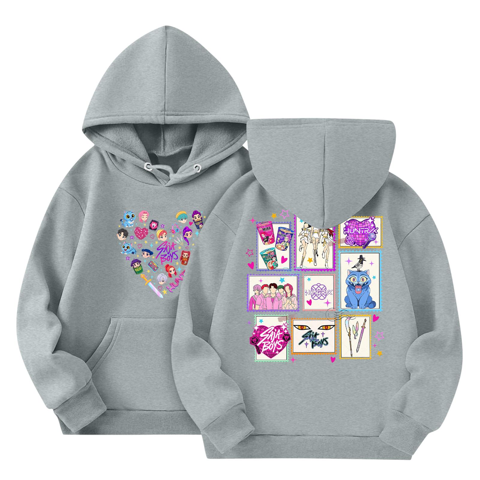 

Детская мода Легкий пуловер с длинным рукавом с карманами Толстовка с принтом 120