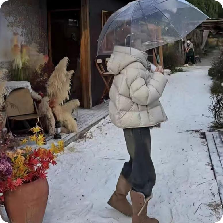 Short Down Padded Jacket Women's Cold-proof Thick Padded Jacket Small Padded Jacket Bread Winter Jacket