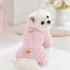 Winter Dog Hiking Jacket Fleece Plush Dogs Coat Fashion Pet Clothes  Puppy