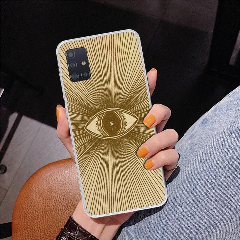 Sacred Eye of Horus Egypt Fresco Phone Case For Samsung Galaxy A52 A32 A22 A12 A51 A31 A50S A30S A20S A10S Note 20 Ultra 10 Plus