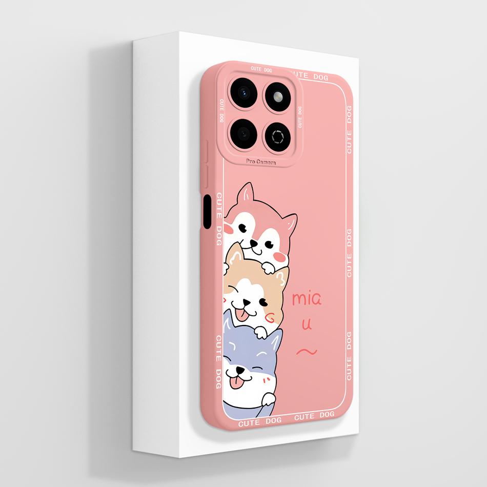 For Honor 200 Smart 5G Case Cute Panda Camera Protection Back Cover For Honor 200Smart Soft Liquid Silicone Phone Protectors
