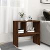 Side Table Brown Oak Look 50 X 30 X 50 Cm Engineered Wood