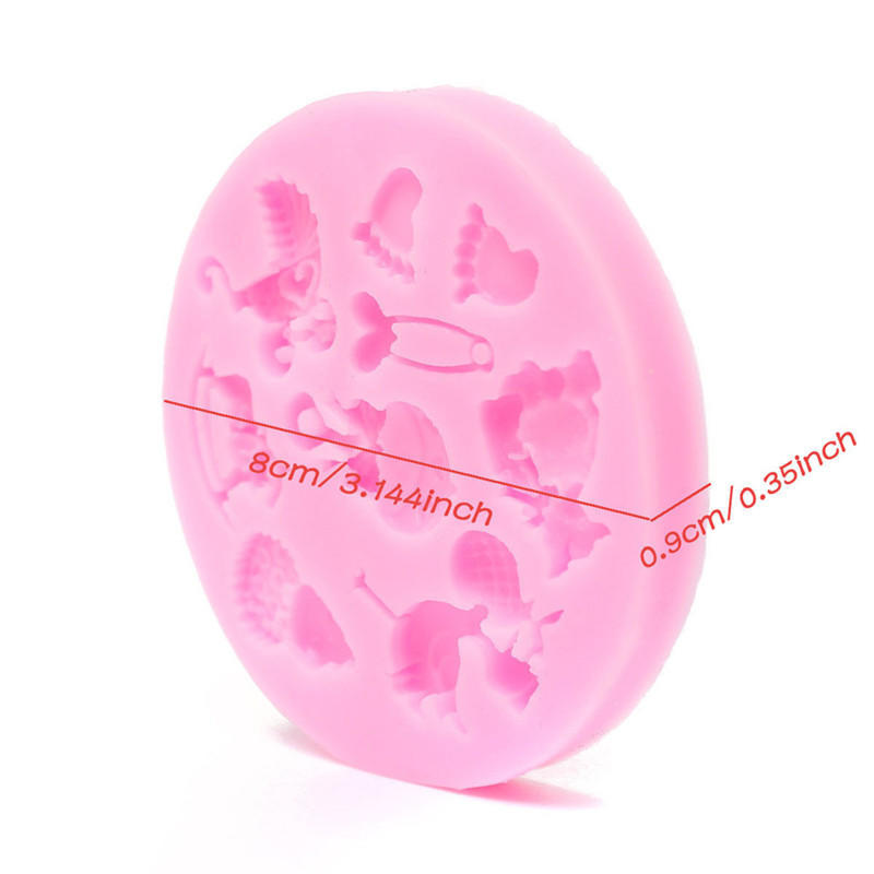Baby Shower Silicone Fondant Cake Mould Mold Chocolate Baking Sugarcraft Decor MEIfang