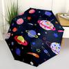 1pc Space Planets Fashionable Automatic Opening/Closing Folding Umbrella with 8 Bones, Windproof Portable, Daily Use80