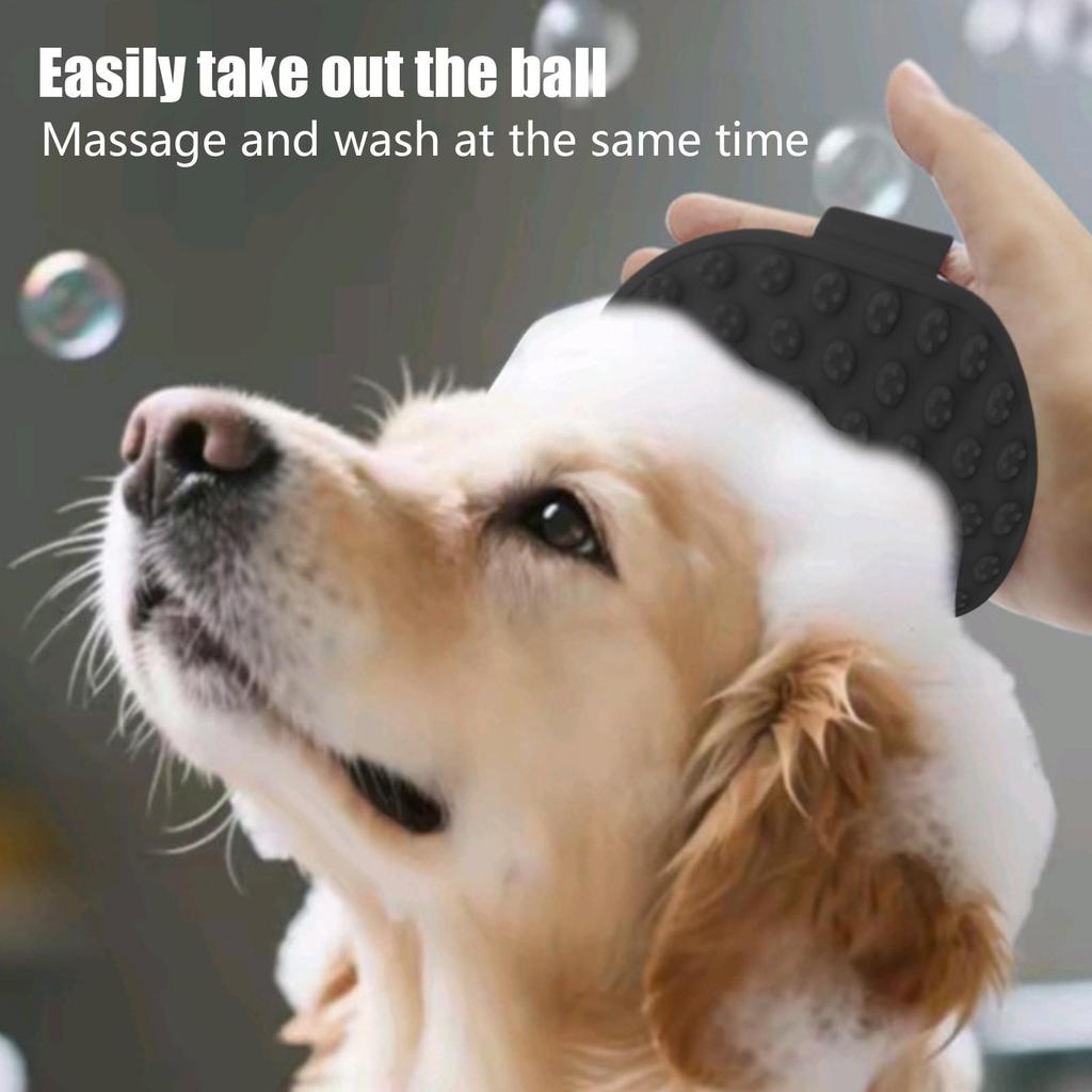 Dog Bath Brush Scrubber Cat Shedding Comb Dog Brush For Bath Time Grooming Cleaning Shop Shedding Season Travel Senior Pet Care