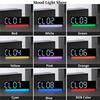 Large Digital Wall Clock with Mood Light TEMP Date Week 2 Alarm Auto Dimming Count-up Countdown Table Clock 12/24H DST LED Clock