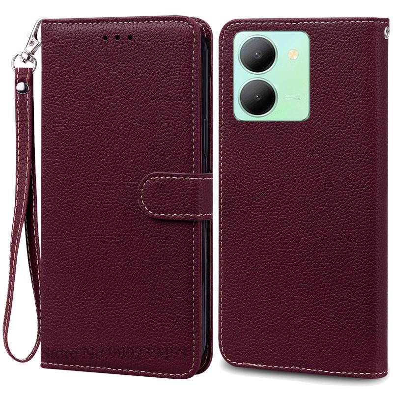 Y36 Hülle Für Vivo Y36 Hülle Weiche Silikon Rückseite Handyhülle Für Vivo Y36 5G Hülle Leder Klapp Brieftasche Hülle für VIVOY36 Y 36