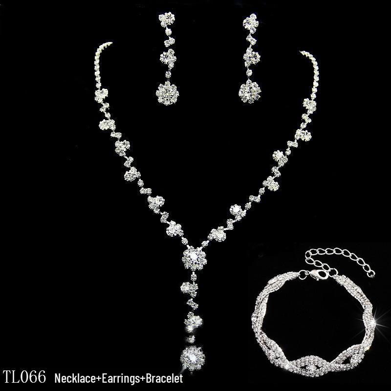 Pink Diamond & Multi-Color Gem Jewelry Set: Necklace, Earrings, Bracelet Trio for Weddings.