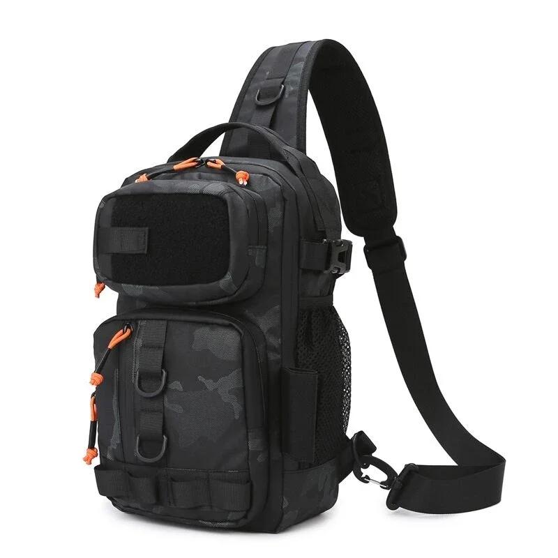 Tactical FIshing Bag Backppack Chest Sling Outdoor FIshing Lure Rod Men Sports Handbags Shoulder Laser Molle Hunting Hiking Bags