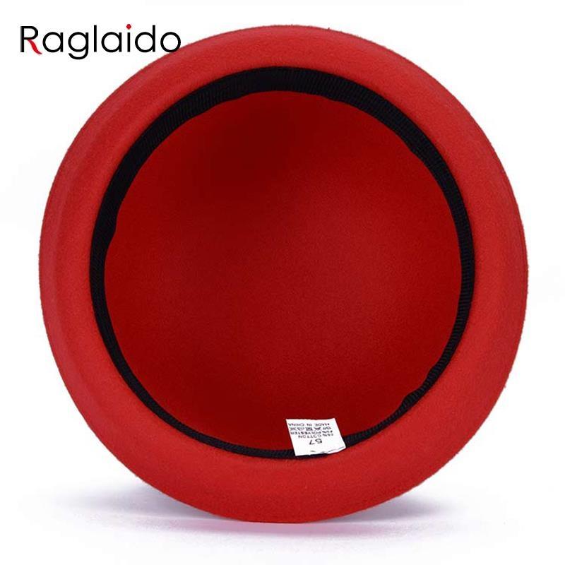 Fedora s kulatou střechou pro ženy Čepice s kulatou střechou Bavlněná čepice Zima Podzim Jaro Dámy Pevná vlna Čepice Fedora LQJ01152