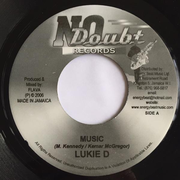 

7inch Record LUKIE D - Music NONE No Doubt Record 2006 Jamaica Reggae, Ska & Dub Used
