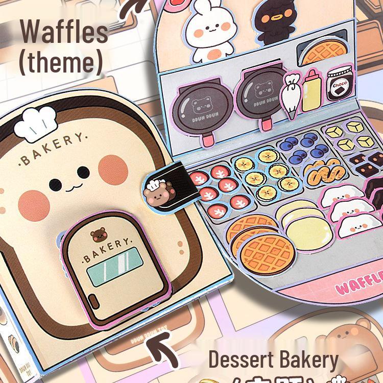 No-Cut DIY Quiet Book for Girls - Handmade 3D Origami Dessert Faces