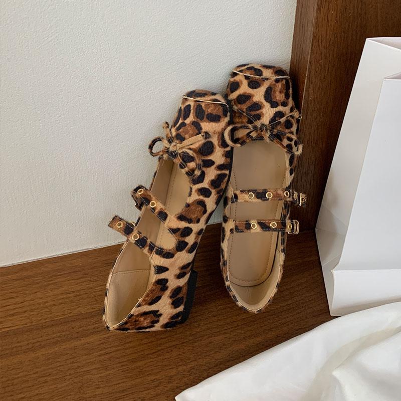 Fashion Soft Female Shallow Fashion Butterfly-Knot Ladies Flats With Shoes Buckle Strap Footwear Mary Janes Flats Shoes For Women