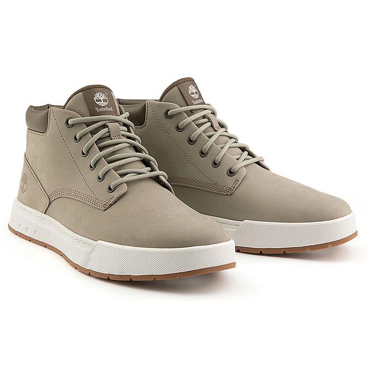 Timberland Comfortable Lightweight Slip-Resistant Mid-Top Sneakers Men Sneakers Light-Gray-Brown A674NW
