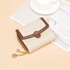 Cnoles Women's Wallet, Short Genuine Leather, Mini Fashion Coin Purse, Brown