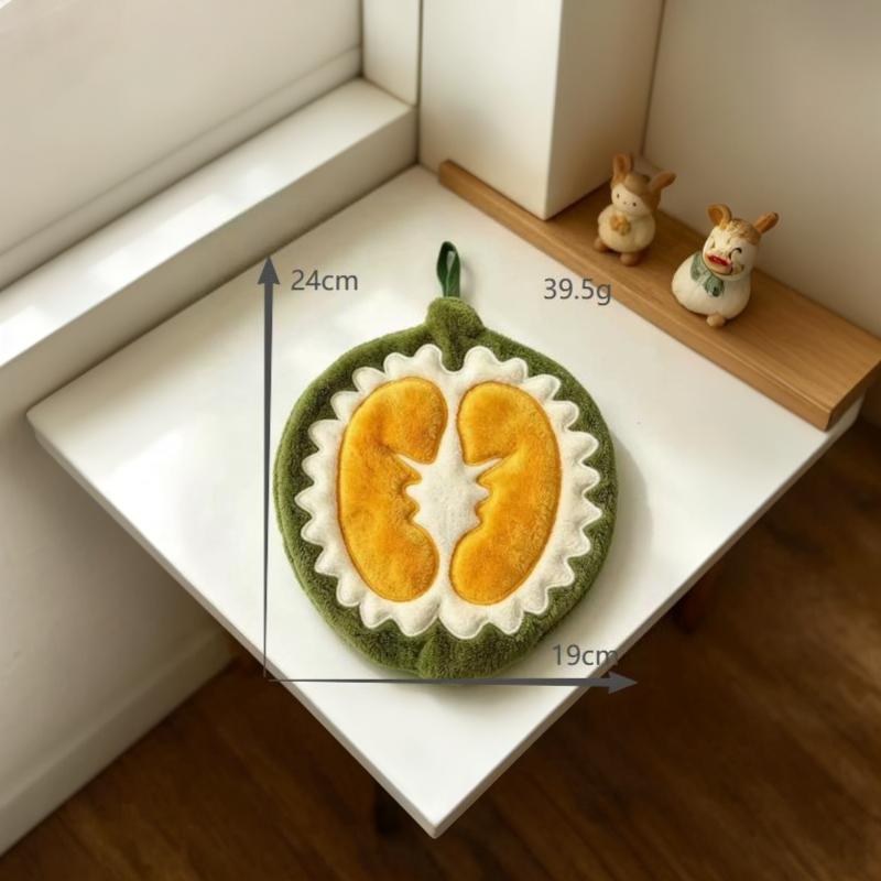 1/2Pcs  Absorbent Hand Towels Kitchen Hanging Towels For Hands Kitchen Accessories Bathroom Washing Hand Towels