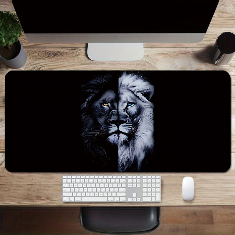 Lion Design Large Mouse Pad 400x900 NonSlip Rubber Base Smooth Surface Desk Mat for Office Gaming Accessories Desk Pad Table Mat