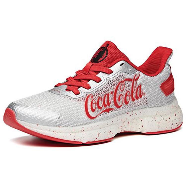 Anta Cushioning Slip Resistant Low top Running Shoes Women's White Red 122025520-13