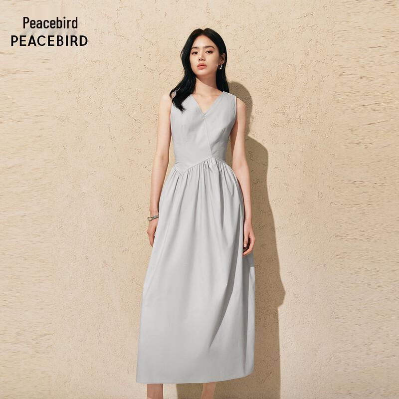 Taipingniao Commuter V-Neck Maxi Dress L