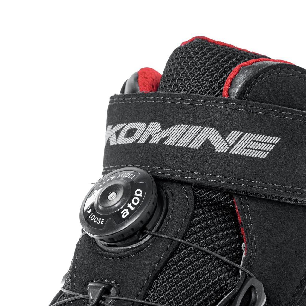 KOMINE WP Sport Riding Shoes for Size Cm BK-100 Motorcycles, Black, 25.0 (05-100), 25.0