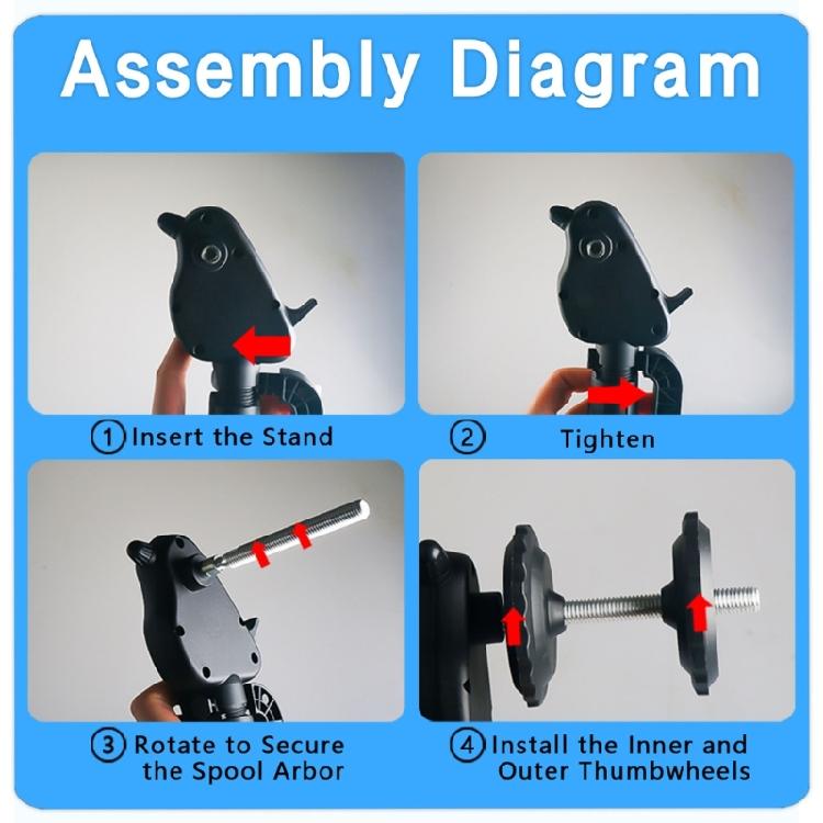 Professional Fishing Lines Winder Device Stable Spooler Machine For Easily Quick Spooling Fishing Tool Enduring