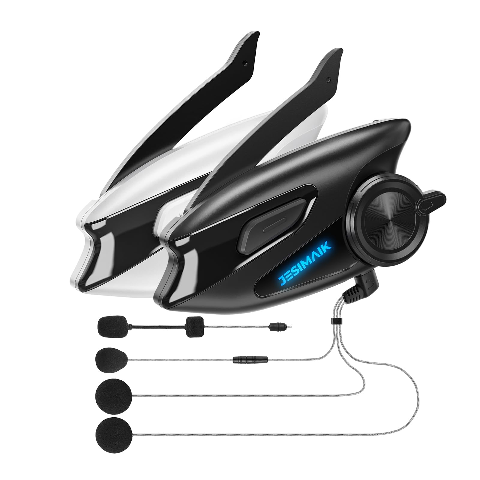 

JESIMAIK X6S Motorcycle Mesh No App Improved Music and Simultaneous FM Music 7mm Automatic Connection 2000m IP67 Waterproof and Japanese Voice ENC DSP