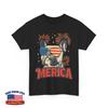 4th of July 'Merica French Bulldog American Flag Patriotic T-Shirt
