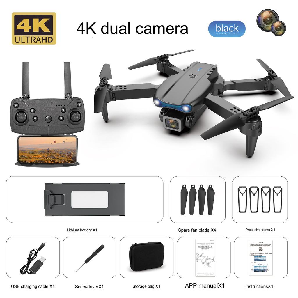 E99 K3 Pro HD 4k Dual Camera High Hold Mode Foldable Mini RC WIFI Aerial Photography Quadcopter Toys Helicopter