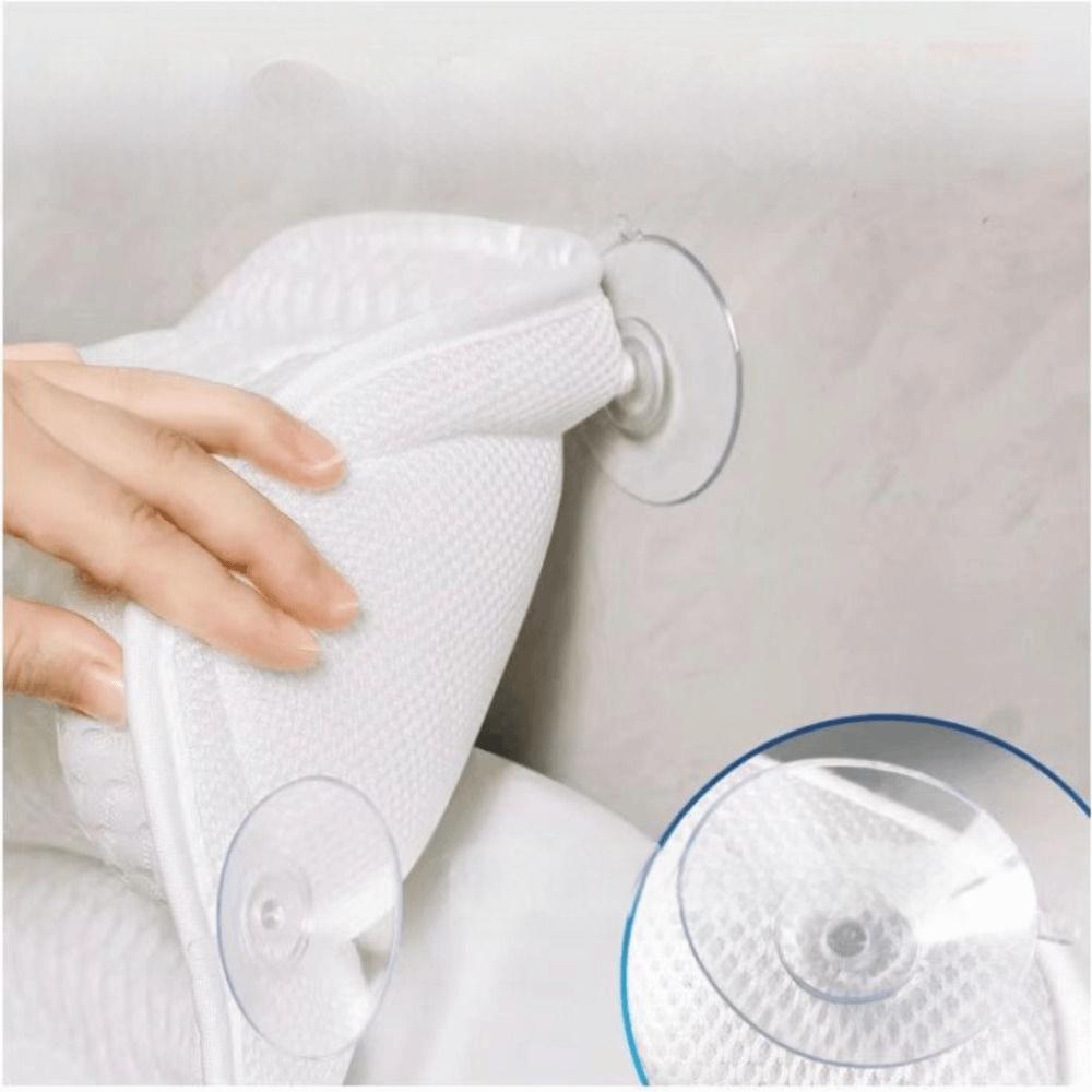 Machine Washable Bath Pillow Neck and Back Support Bathtub Cushion Bathroom Supplies