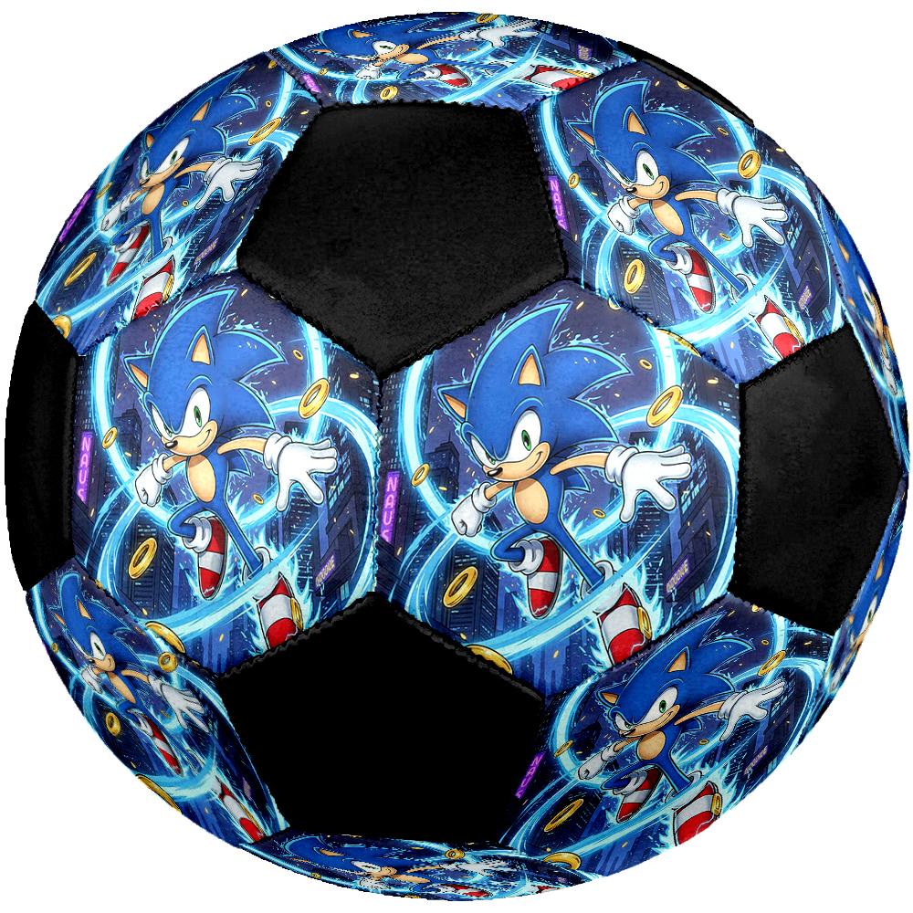 Sonic Theme Size 5 Soccer Ball, Suitable for Both Indoor and Outdoor Matches, a Gift Suitable for Everyone.